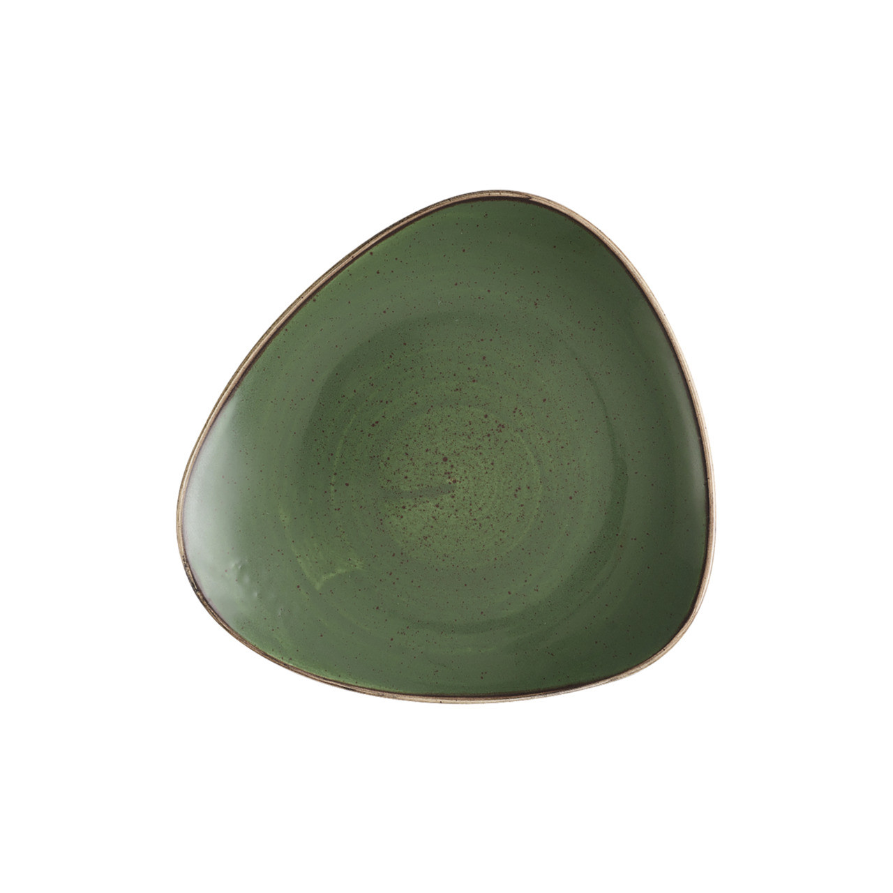 Stonecast, Teller dreieckig 229 mm Sorrel Green